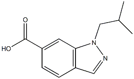 1-ISOBUTYL-1H-INDAZOLE-6-CARBOXYLIC ACID Structure