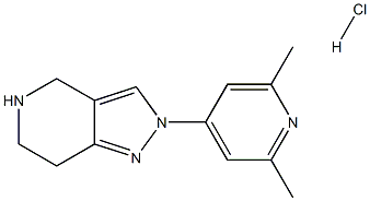 2-(2,6-DIMETHYLPYRIDIN-4-YL)-4,5,6,7-TETRAHYDRO-2H-PYRAZOLO[4,3-C]PYRIDINE HYDROCHLORIDE Structure