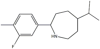 2-(3-FLUORO-4-METHYLPHENYL)-5-ISOPROPYLAZEPANE Structure