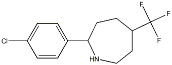 2-(4-CHLOROPHENYL)-5-(TRIFLUOROMETHYL)AZEPANE Structure