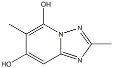 2,6-DIMETHYL[1,2,4]TRIAZOLO[1,5-A]PYRIDINE-5,7-DIOL 구조식 이미지