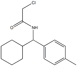 2-CHLORO-N-[CYCLOHEXYL(4-METHYLPHENYL)METHYL]ACETAMIDE 구조식 이미지