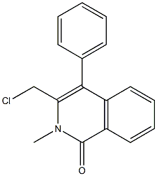 3-(CHLOROMETHYL)-2-METHYL-4-PHENYLISOQUINOLIN-1(2H)-ONE Structure