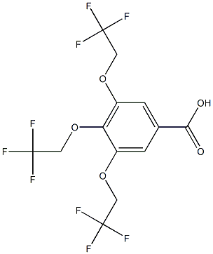 3,4,5-TRIS(2,2,2-TRIFLUOROETHOXY)BENZOIC ACID Structure