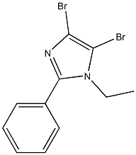 4,5-DIBROMO-1-ETHYL-2-PHENYL-1H-IMIDAZOLE Structure