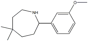 5,5-DIMETHYL-2-(3-METHOXYPHENYL)AZEPANE Structure