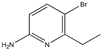 5-BROMO-6-ETHYLPYRIDIN-2-AMINE Structure