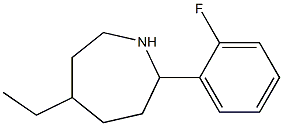 5-ETHYL-2-(2-FLUOROPHENYL)AZEPANE Structure