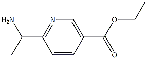 6-(1-AMINOETHYL)NICOTINIC ACID ETHYL ESTER 구조식 이미지