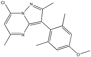 7-CHLORO-3-(4-METHOXY-2,6-DIMETHYLPHENYL)-2,5-DIMETHYLPYRAZOLO[1,5-A]PYRIMIDINE Structure
