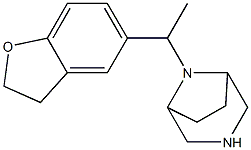 8-[1-(2,3-DIHYDRO-BENZOFURAN-5-YL)-ETHYL]-3,8-DIAZA-BICYCLO[3.2.1]OCTANE 구조식 이미지