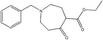 ETHYL 1-BENZYL-5-OXOAZEPANE-4-CARBOXYLATE 구조식 이미지