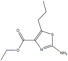 ETHYL 2-AMINO-5-PROPYL-1,3-THIAZOLE-4-CARBOXYLATE Structure