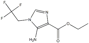 ETHYL 5-AMINO-1-(2,2,2-TRIFLUOROETHYL)-1H-IMIDAZOLE-4-CARBOXYLATE 구조식 이미지