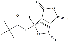 exo-cis-7-Oxabicyclo[2,2,1]-hept-5-ene-2,3-dicarboxylic anhydride-1-yl-trimethylacetate Structure