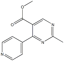 methyl 2-methyl-4-(4-pyridinyl)-5-pyrimidinecarboxylate Structure