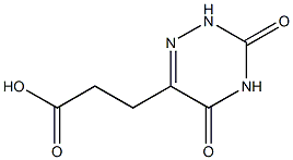 3-(3,5-dioxo-2,3,4,5-tetrahydro-1,2,4-triazin-6-yl)propanoic acid Structure