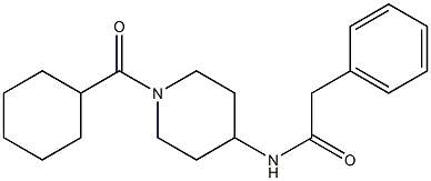 N1-[1-(cyclohexylcarbonyl)-4-piperidyl]-2-phenylacetamide Structure