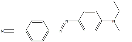 4-(2-{4-[isopropyl(methyl)amino]phenyl}diaz-1-enyl)benzonitrile Structure