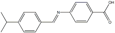 4-[(4-isopropylbenzylidene)amino]benzoic acid 구조식 이미지