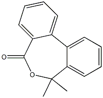 7,7-dimethyl-5,7-dihydrodibenzo[c,e]oxepin-5-one Structure