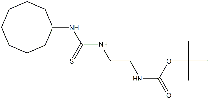 tert-butyl N-(2-{[(cyclooctylamino)carbothioyl]amino}ethyl)carbamate Structure