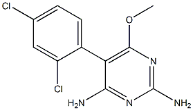 5-(2,4-dichlorophenyl)-6-methoxypyrimidine-2,4-diamine Structure