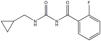 N-cyclopropylmethyl-N'-(2-fluorobenzoyl)urea 구조식 이미지