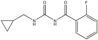 N-cyclopropylmethyl-N'-(2-fluorobenzoyl)urea Structure