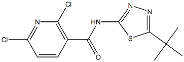 N-[5-(tert-butyl)-1,3,4-thiadiazol-2-yl]-2,6-dichloronicotinamide Structure