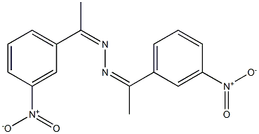 1,2-di[1-(3-nitrophenyl)ethylidene]hydrazine 구조식 이미지