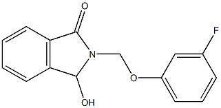 2-[(3-fluorophenoxy)methyl]-3-hydroxy-1-isoindolinone Structure