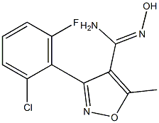 3-(2-chloro-6-fluorophenyl)-N'-hydroxy-5-methylisoxazole-4-carboximidamide Structure