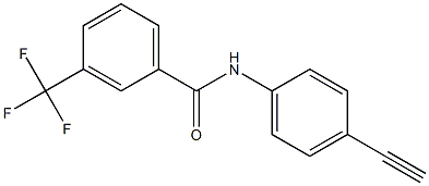 N-(4-ethynylphenyl)-3-(trifluoromethyl)benzenecarboxamide Structure