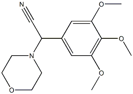 2-morpholino-2-(3,4,5-trimethoxyphenyl)acetonitrile 구조식 이미지