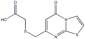 {[(5-oxo-5H-[1,3]thiazolo[3,2-a]pyrimidin-7-yl)methyl]thio}acetic acid 구조식 이미지