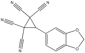 3-(1,3-benzodioxol-5-yl)cyclopropane-1,1,2,2-tetracarbonitrile 구조식 이미지