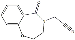 2-[5-oxo-2,3-dihydro-1,4-benzoxazepin-4(5H)-yl]acetonitrile 구조식 이미지