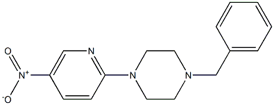 1-benzyl-4-(5-nitro-2-pyridinyl)piperazine Structure