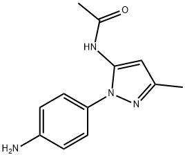 N-[1-(4-aminophenyl)-3-methyl-1H-pyrazol-5-yl]acetamide Structure