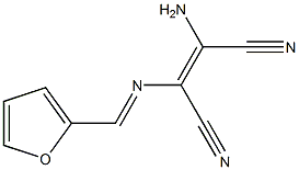 (Z)-2-amino-3-{[(E)-2-furylmethylidene]amino}-2-butenedinitrile 구조식 이미지