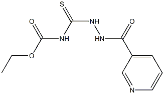 ethyl N-{[2-(3-pyridylcarbonyl)hydrazino]carbothioyl}carbamate 구조식 이미지