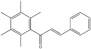 1-(Pentamethylphenyl)-3-phenylprop-2-en-1-one 구조식 이미지