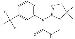 N-(5,5-dimethyl-4,5-dihydro-1,3-thiazol-2-yl)-N'-methyl-N-[3-(trifluoromethyl)phenyl]urea 구조식 이미지