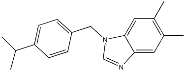 1-(4-isopropylbenzyl)-5,6-dimethyl-1H-benzimidazole 구조식 이미지