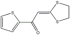 2-(1,3-dithiolan-2-yliden)-1-(2-thienyl)ethan-1-one 구조식 이미지