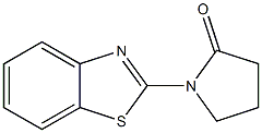 1-(1,3-benzothiazol-2-yl)pyrrolidin-2-one Structure