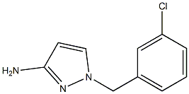 1-(3-chlorobenzyl)-1H-pyrazol-3-amine 구조식 이미지