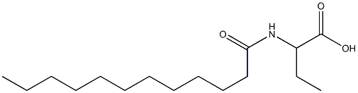 2-(dodecanoylamino)butanoic acid 구조식 이미지