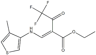 ethyl 3-[(4-methyl-3-thienyl)amino]-2-(2,2,2-trifluoroacetyl)acrylate 구조식 이미지